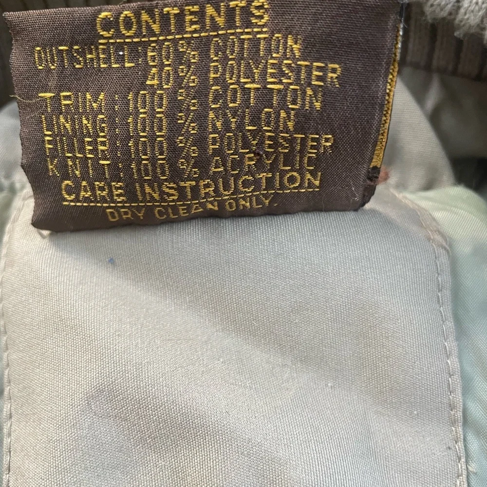 Saril Ltd Vintage Womens Corduroy‎ Trimmed Hooded Parka Jacket in Tan Size 8